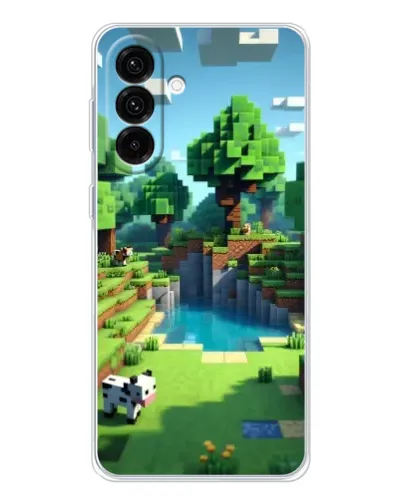 Чехол для Samsung Galaxy A17 с картинкой «Minecraft летний день»