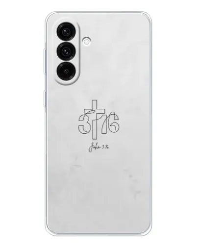 Чехол для Samsung Galaxy A17 с картинкой «Иоанна 3:16 Крест»