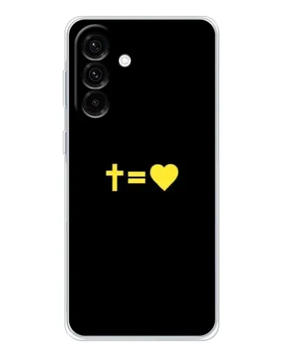 Чехол для Samsung Galaxy A17 с картинкой «Сердце и Крест»