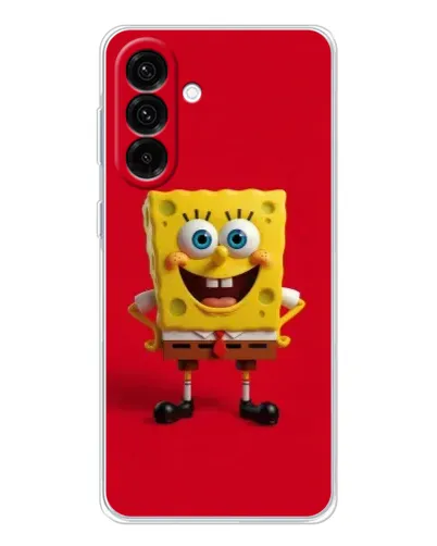 Чохол для Samsung Galaxy A17 з картинкою «Спанч Боб на червоному» Чохол для Samsung Galaxy A17 з картинкою «Спанч Боб на червоному»