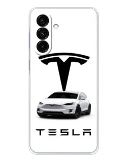 Чехол для Samsung Galaxy A17 с картинкой «Tesla White Style»