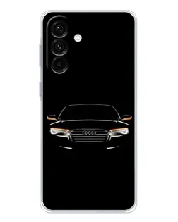 Чехол для Samsung Galaxy A17 с картинкой «Audi — ночной контур»