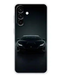 Чохол для Samsung Galaxy A17 з картинкою «Чорний Lamborghini Aventador»