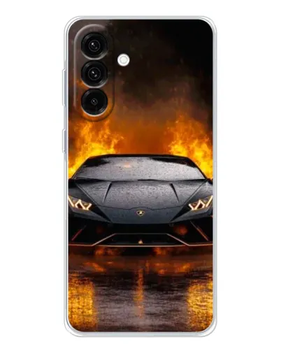 Чохол для Samsung Galaxy A17 з картинкою «Lamborghini у вогні»