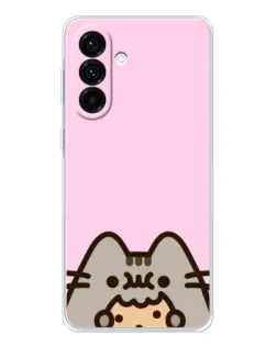 Чохол для Samsung Galaxy A17 з картинкою «Pusheen та печиво»