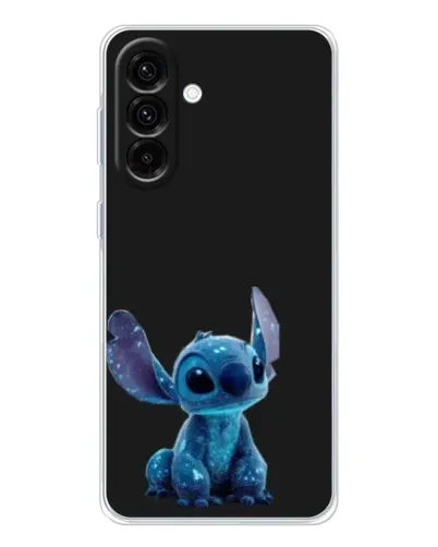 Чехол для Samsung Galaxy A17 с картинкой «Стич на черном»