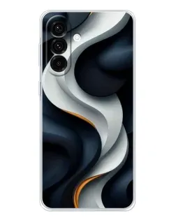 Чохол для Samsung Galaxy A17 з картинкою «Об'ємні чорно-білі стрічки» Чохол для Samsung Galaxy A17 з картинкою «Об'ємні чорно-білі стрічки»