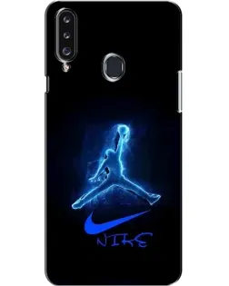 Чехол для Samsung Galaxy A20s (A207) с картинкой «Jordan Neon Blue» Чехол для Samsung Galaxy A20s (A207) с картинкой «Jordan Neon Blue»