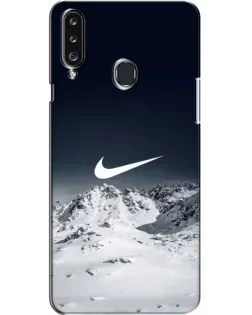 Чехол для Samsung Galaxy A20s (A207) с картинкой «Nike — зимние горы»