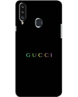 Чехол для Samsung Galaxy A20s (A207) с картинкой «Gucci — неоновый минимализм» Чехол для Samsung Galaxy A20s (A207) с картинкой «Gucci — неоновый минимализм»