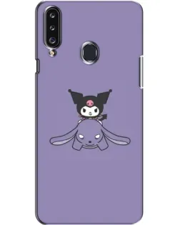 Чехол для Samsung Galaxy A20s (A207) с картинкой «Kuromi на лиловом фоне»