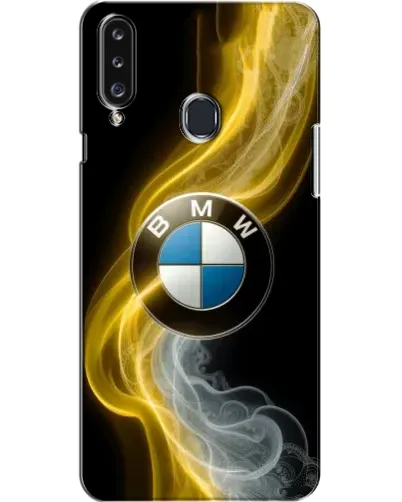 Чехол для Samsung Galaxy A20s (A207) с картинкой «Золотистый дым BMW»