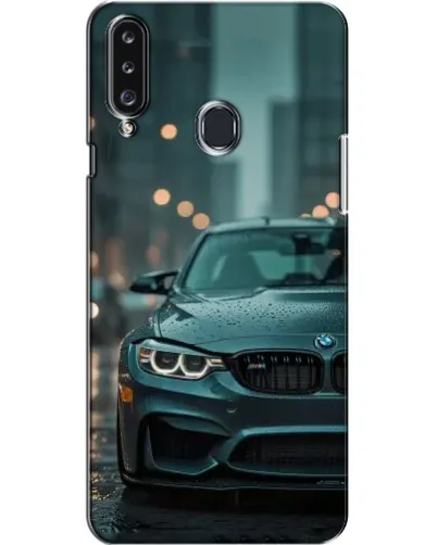 Чехол для Samsung Galaxy A20s (A207) с картинкой «BMW в огнях города»