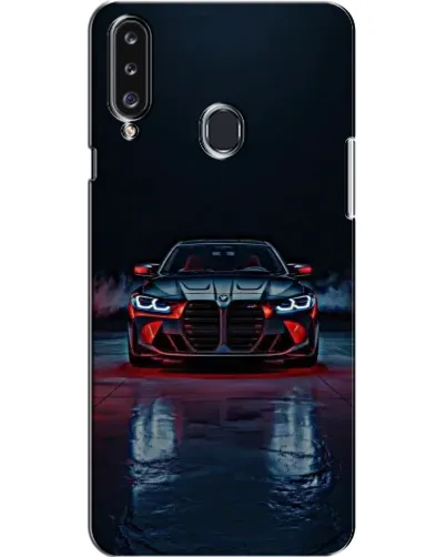 Чехол для Samsung Galaxy A20s (A207) с картинкой «BMW на мокрой дороге»