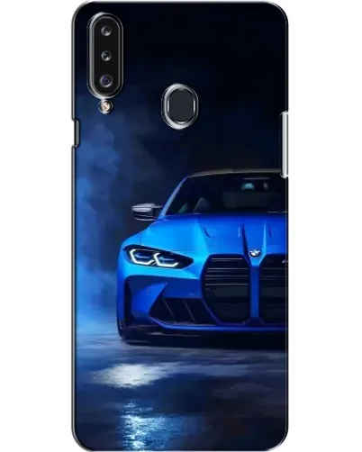 Чехол для Samsung Galaxy A20s (A207) с картинкой «Голубая BMW M4»