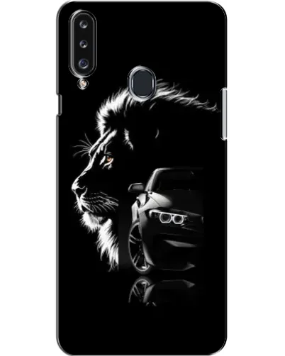 Чехол для Samsung Galaxy A20s (A207) с картинкой «BMW и лев»
