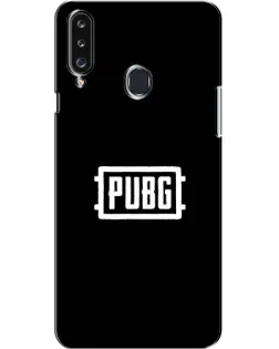 Чехол для Samsung Galaxy A20s (A207) с картинкой «Лого BMW — металлический блеск»