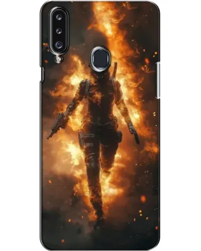 Чехол для Samsung Galaxy A20s (A207) с картинкой «BMW — скорость в дожде»