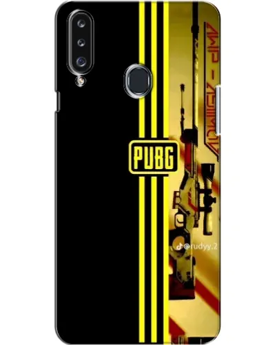 Чехол для Samsung Galaxy A20s (A207) с картинкой «PUBG — камуфляжный шлем»