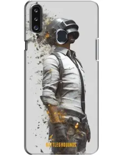Чехол для Samsung Galaxy A20s (A207) с картинкой «PUBG — боец в пыли»