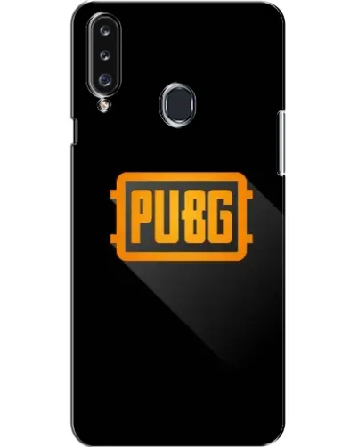 Чехол для Samsung Galaxy A20s (A207) с картинкой «PUBG — рамка лого»