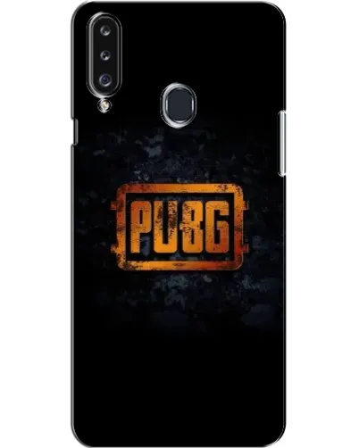 Чехол для Samsung Galaxy A20s (A207) с картинкой «PUBG — золотой логотип»
