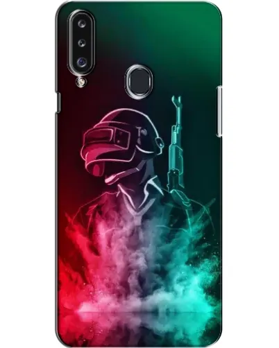 Чехол для Samsung Galaxy A20s (A207) с картинкой «PUBG — огненный воин»