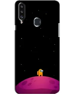 Чехол для Samsung Galaxy A20s (A207) с картинкой «Одинокий герой на планете»