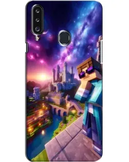 Чехол для Samsung Galaxy A20s (A207) с картинкой «Стив и космос»