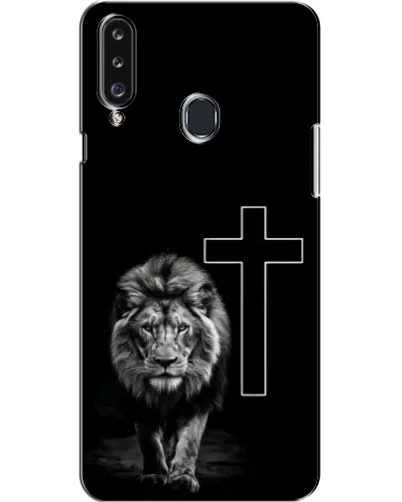 Чехол для Samsung Galaxy A20s (A207) с картинкой «Лев и Крест»