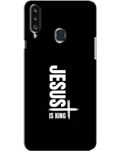 Чехол для Samsung Galaxy A20s (A207) с картинкой «Вертикаль веры Jesus»