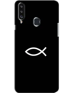 Чехол для Samsung Galaxy A20s (A207) с картинкой «Символ рыбы Jesus»