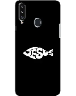 Чехол для Samsung Galaxy A20s (A207) с картинкой «Рыба Jesus»
