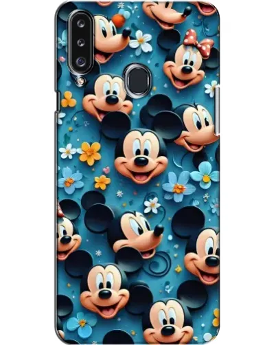 Чехол для Samsung Galaxy A20s (A207) с картинкой «Паттерн Микки и Минни»