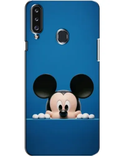 Чехол для Samsung Galaxy A20s (A207) с картинкой «Микки выглядывает»