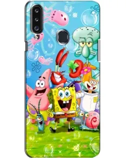 Чехол для Samsung Galaxy A20s (A207) с картинкой «Губка Боб и друзья»