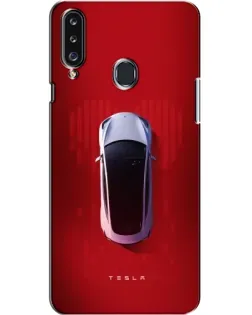 Чехол для Samsung Galaxy A20s (A207) с картинкой «Tesla Top View»