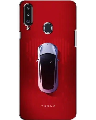 Чехол для Samsung Galaxy A20s (A207) с картинкой «Tesla Top View»