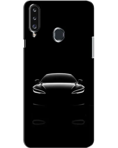 Чехол для Samsung Galaxy A20s (A207) с картинкой «Силуэт Tesla Night»