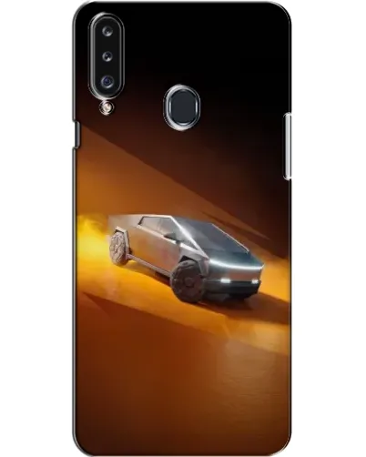 Чехол для Samsung Galaxy A20s (A207) с картинкой «Cybertruck в пустыне»