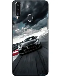 Чехол для Samsung Galaxy A20s (A207) с картинкой «Гоночный Mercedes AMG»