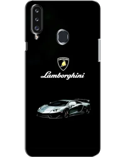 Чехол для Samsung Galaxy A20s (A207) с картинкой «Логотип Lamborghini классика»
