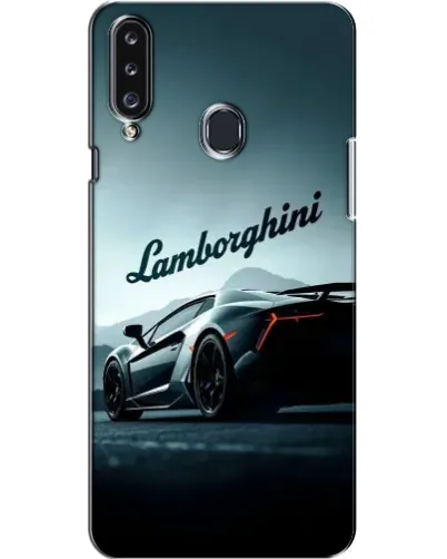 Чехол для Samsung Galaxy A20s (A207) с картинкой «Классическая надпись Lamborghini»