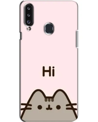 Чехол для Samsung Galaxy A20s (A207) с картинкой «Пушин говорит Hi»