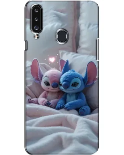 Чехол для Samsung Galaxy A20s (A207) с картинкой «Плюшевые Стич Ангел»