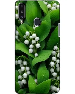 Чехол для Samsung Galaxy A20s (A207) с картинкой «Ландыши в зелени»