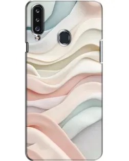 Чехол для Samsung Galaxy A20s (A207) с картинкой «Пастельные нежные волны»