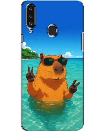 Чехол для Samsung Galaxy A20s (A207) с картинкой «Морская капибара»