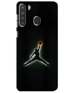 Чехол для Samsung Galaxy A21 (A215) с картинкой «Jordan Gradient Logo»