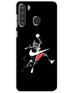 Чехол для Samsung Galaxy A21 (A215) с картинкой «Jordan Jumpman»